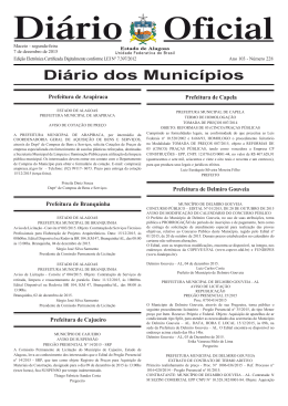 Di&aacute;rio dos Munic&iacute;pios