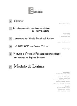 Viv&ecirc;ncia Pedag&oacute;gica - PGP/LIDERE