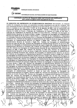 convenção coletiva de trabalho dos bancários 2011/2012