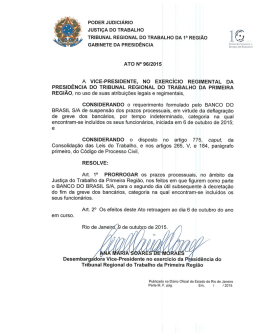 A-96-2015 - SUSPENS&Atilde;O PRAZOS BANCO DO BRASIL