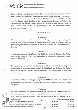 serviços de assistência médico-social a ` sindicato dos bancários do