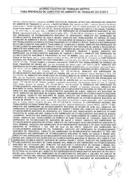 2012/2013 - ACT Conflitos CONTRAF