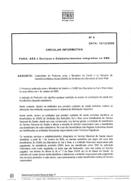 Circular Informativa n&ordm;. 8 de 12/12/2008