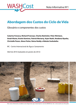 Abordagem dos Custos do Ciclo de Vida