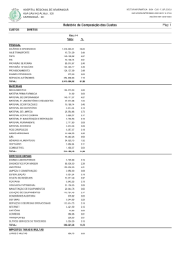 Relat&oacute;rio de Composi&ccedil;&atilde;o dos Custos P&aacute;g: 1
