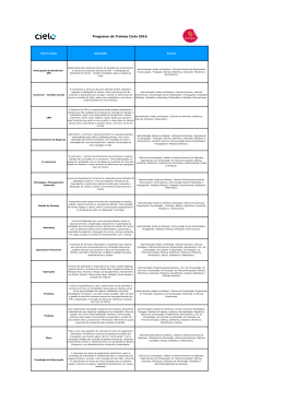 Programa de Trainee Cielo 2016 - Curso de Administração da