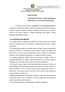 edital de abertura - Tribunal de Justi&ccedil;a do Estado do Acre