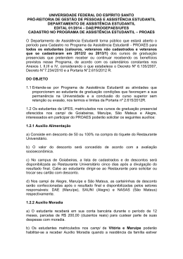 (EDITAL CADASTRO E ATUALIZA&Ccedil;&Atilde;O 2014