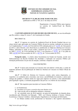 ESTADO DO RIO GRANDE DO SUL ASSEMBLEIA LEGISLATIVA