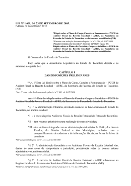 lei n° 1.609, de 23 de setembro de 2005.
