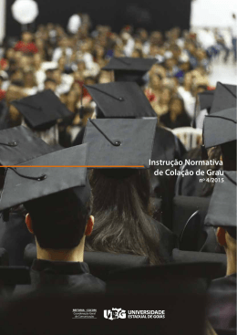 Instru&ccedil;&atilde;o Normativa de Cola&ccedil;&atilde;o de Grau