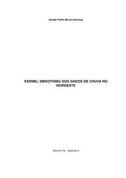kernel smoothing dos dados de chuva no nordeste