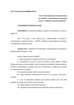 Lei3005 - Assembléia Legislativa do Estado do Acre