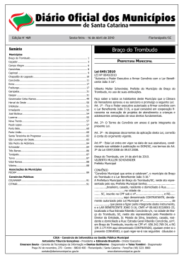 decreto 22/2010 - Governo do Estado de Santa Catarina