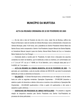 Acta nº 24/99 - Município da Murtosa