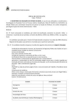 4&ordm; Edital de Convoca&ccedil;&atilde;o