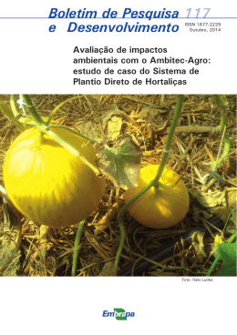 117 Boletim de Pesquisa e Desenvolvimento ISSN 1677-2229