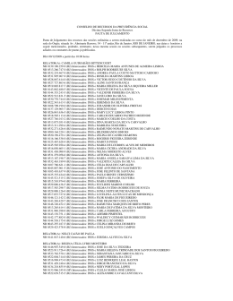 CONSELHO DE RECURSOS DA PREVID&Ecirc;NCIA SOCIAL D&eacute;cima
