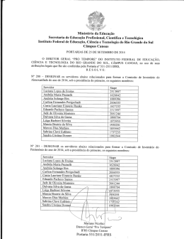 Portarias nº 200 e 201