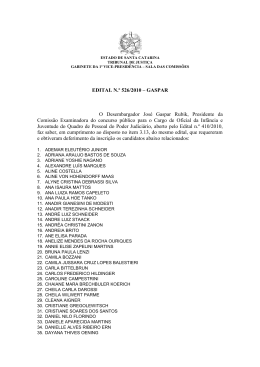 Edital 526/2010 - Tribunal de Justiça de Santa Catarina