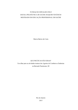 FUNDA&Ccedil;&Atilde;O OSWALDO CRUZ ESCOLA POLIT&Eacute;CNICA DE SA&Uacute;DE