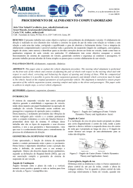 PROCEDIMENTO DE ALINHAMENTO COMPUTADORIZADO