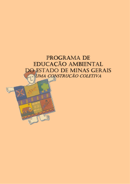 programa de educa&ccedil;&atilde;o ambiental do estado de minas gerais