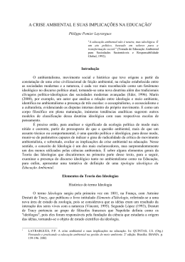 A crise ambiental e suas implicações na educação.