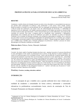 PROPOSTAS PR&Aacute;TICAS PARA O ENSINO DE