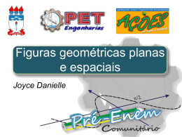 Figuras geom&eacute;tricas planas e espaciais