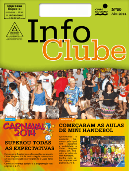Infoclube - n&ordm;60 | Abr 2014
