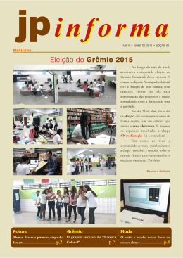 jornal edicao 1 - EMEF DR JO&Atilde;O PEDRO DE CARVALHO NETO