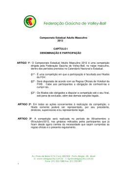 Vers&atilde;o para imprimir - pdf - Federa&ccedil;&atilde;o Ga&uacute;cha de Volley-Ball