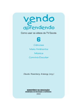 Vendo e Aprendendo 6 - Minist&eacute;rio da Educa&ccedil;&atilde;o
