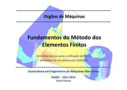Fundamentos do Método dos Elementos Finitos Elementos Finitos