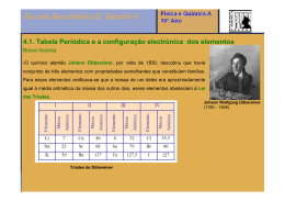 4.1. Tabela Peri&oacute;dica e a configura&ccedil;&atilde;o electr&oacute;nica dos elementos
