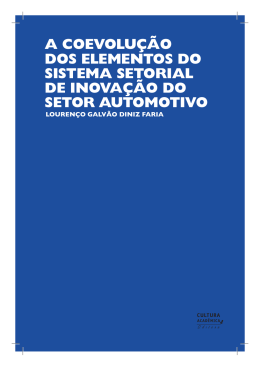 a coevolu&ccedil;&atilde;o dos elementos do sistema setorial