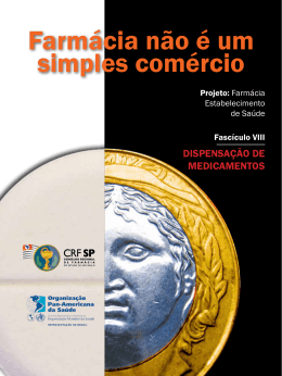 Fasc&iacute;culo VIII - Dispensa&ccedil;&atilde;o de Medicamentos - CRF-SP