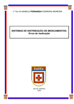 SISTEMAS DE DISTRIBUI&Ccedil;&Atilde;O DE MEDICAMENTOS