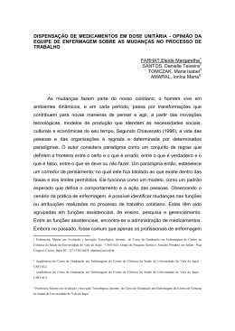 dispensação de medicamentos em dose unitária