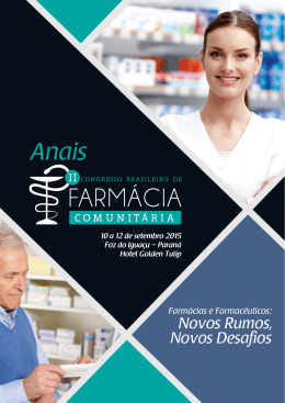 Anais II Congresso Brasileiro de Farm&aacute;cia Comunit&aacute;ria