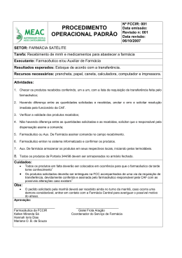 PROCEDIMENTO OPERACIONAL PADR&Atilde;O
