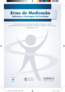 Erros de Medica&ccedil;&atilde;o