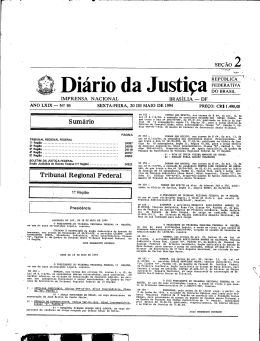 Diário da Justiça FEDERATIVADO BRASIL