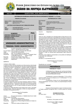 DI&Aacute;RIO DA JUSTI&Ccedil;A ELETR&Ocirc;NICO UNIDADES