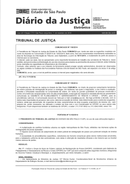 Diário da Justiça - Defensoria - Governo do Estado de São Paulo