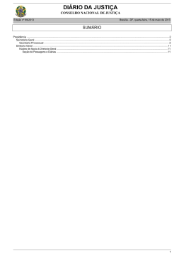 DI&Aacute;RIO DA JUSTI&Ccedil;A