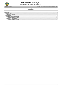 DI&Aacute;RIO DA JUSTI&Ccedil;A