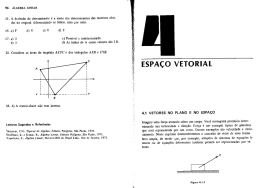 Espaços Vetoriais