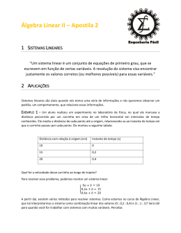 &Aacute;lgebra Linear II &ndash; Apostila 2